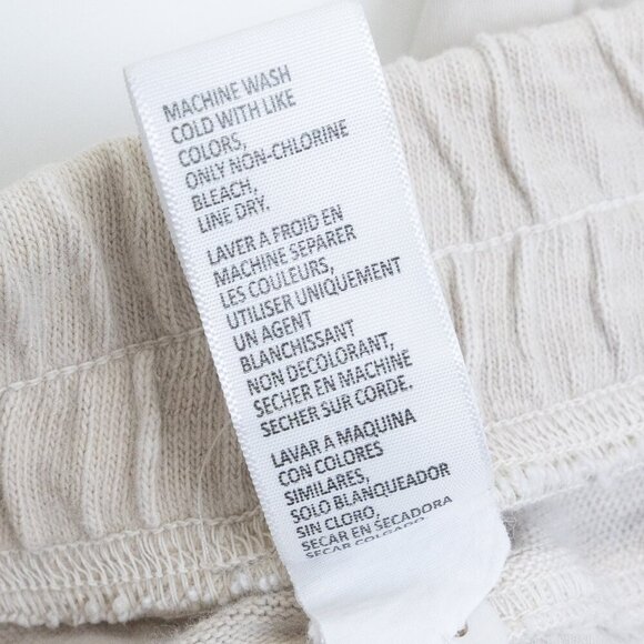 James Perse Mixed Media Pant Talc Light Gray Utility Jogger Size 1 - Picture 13 of 14